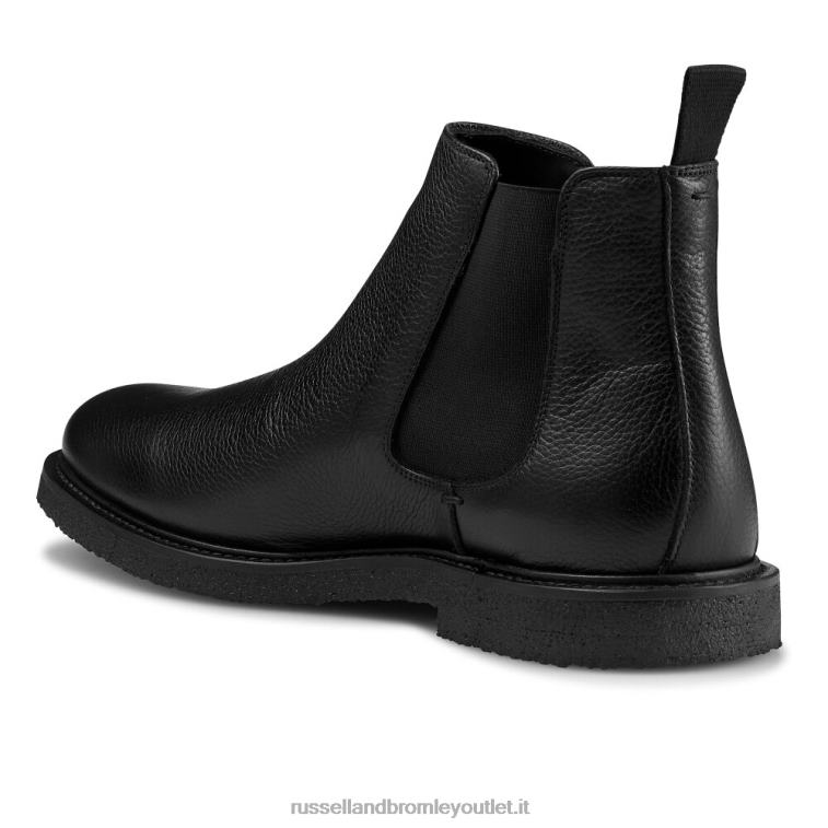 nero V0V4J618 uomini Russell And Bromley dublino crepe suola chelsea